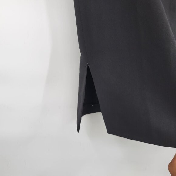 Terzoatto Women Black High Waist Straight Pencil Mini Side Slit Skirt Size XL - Picture 2 of 10